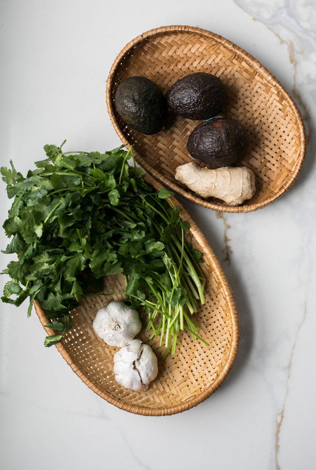 Smoked Bamboo Woven Tray | Medium