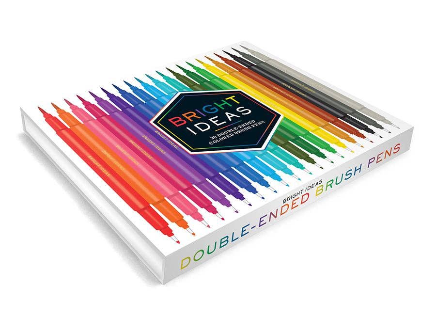Double-Ended Colored Brush Pens