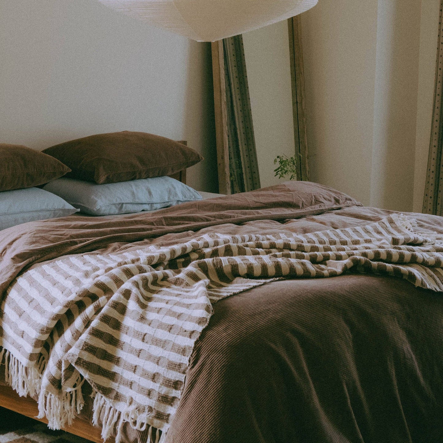 Ramona Blanket | Brown Stripe