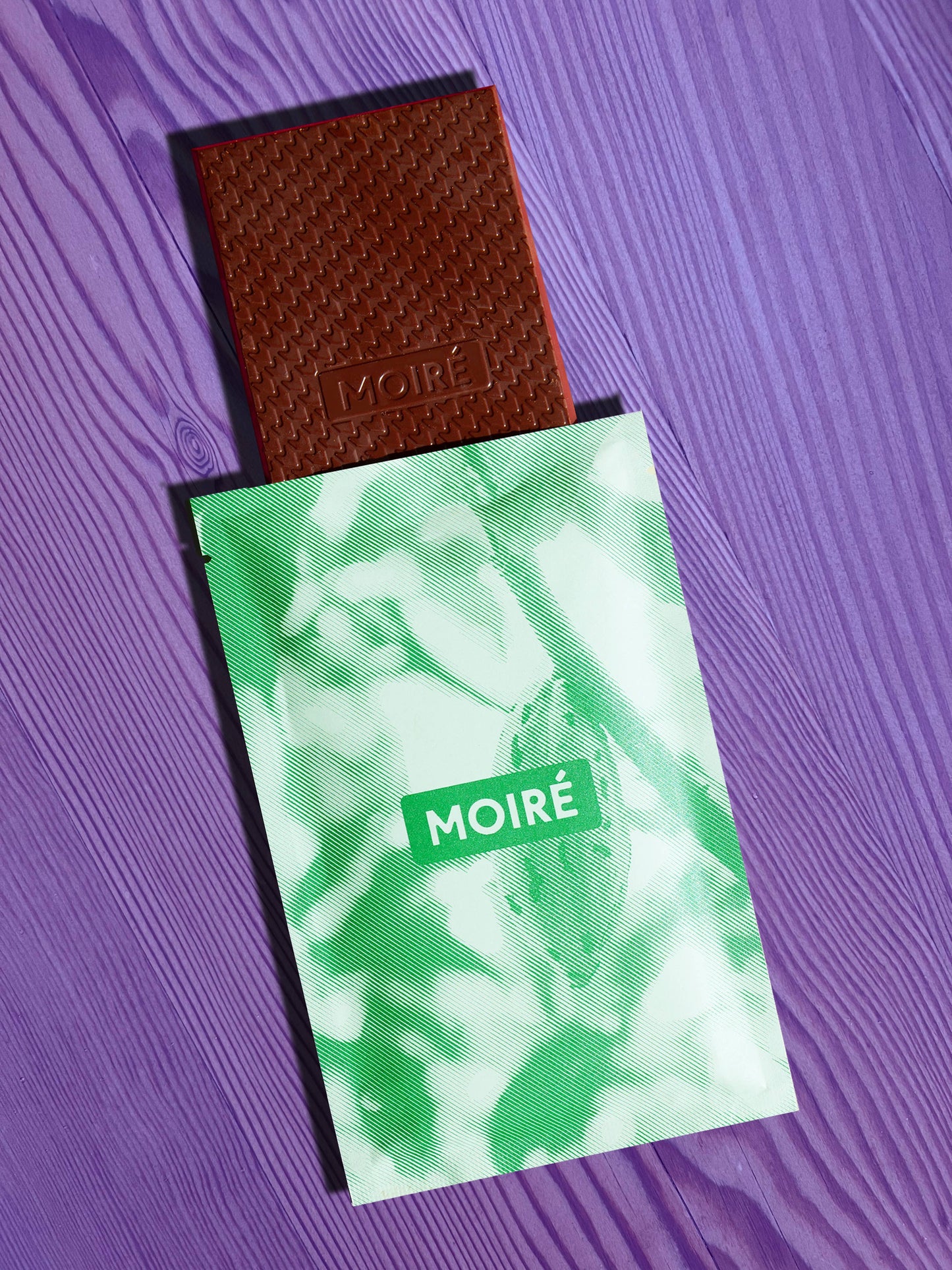 Moire Chocolate Bar - 74% Dark Chocolate