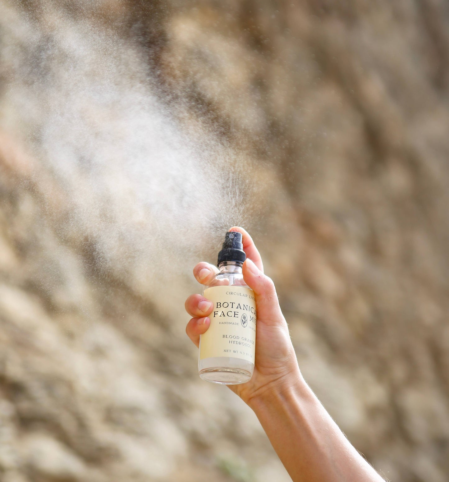 Botanical Face Mist, Blood Orange Hydrosol: Mist Top (Reusable) 4.3 fl oz