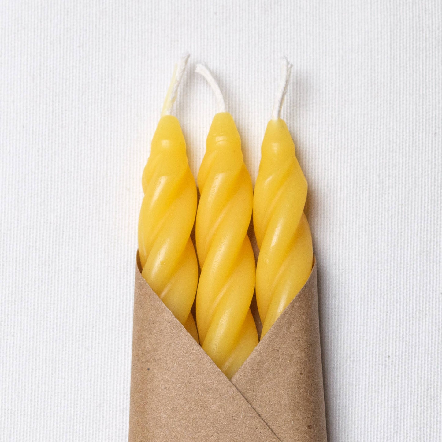 Spiral Beeswax Candlesticks | Pure