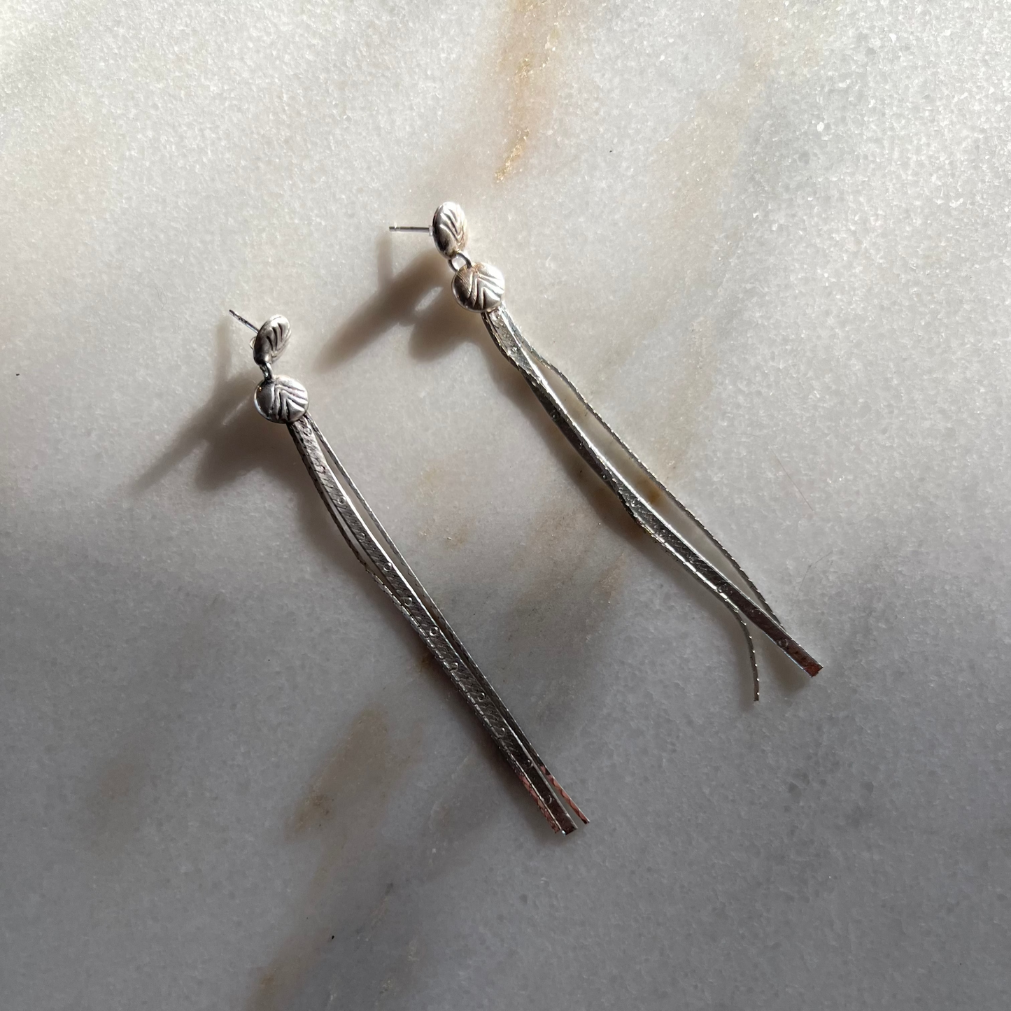 Vintage Sterling Silver Dangle Earrings