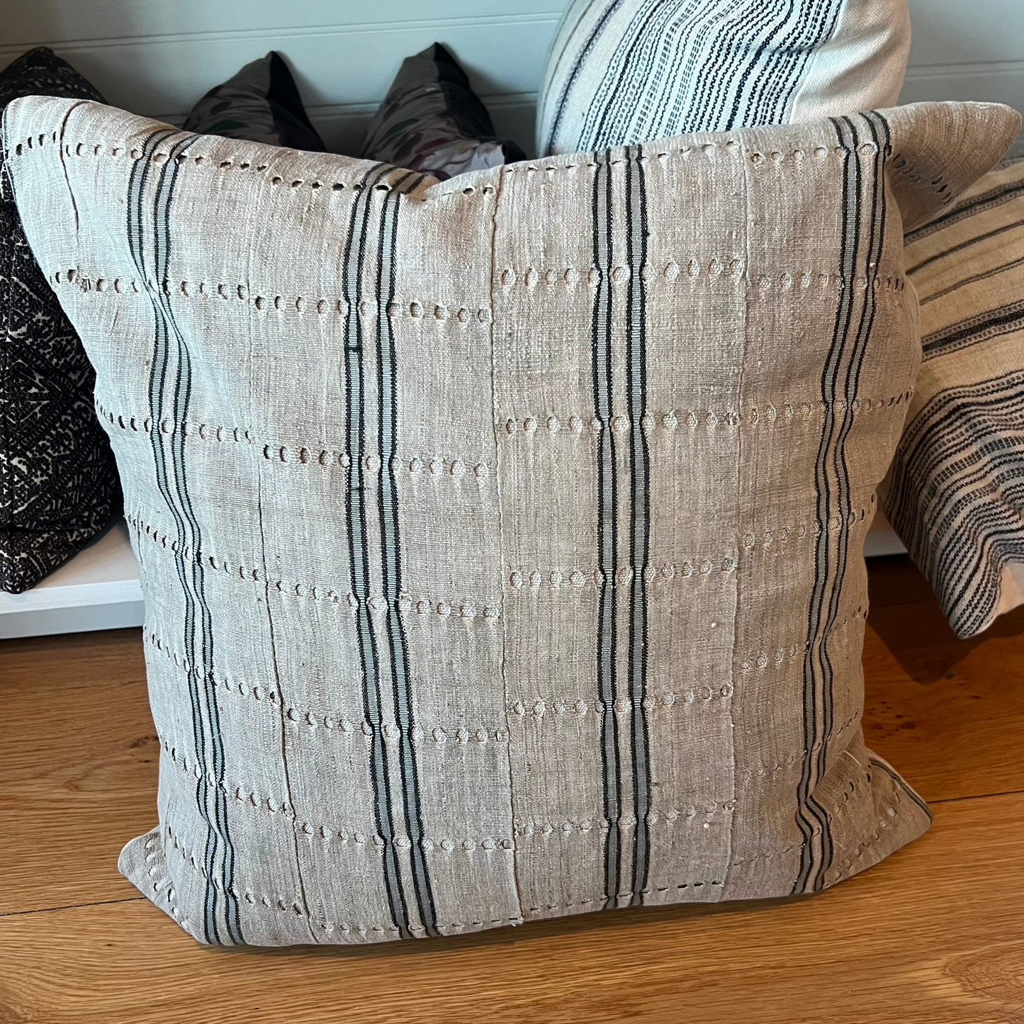 Vintage African Aso Oke Pillow