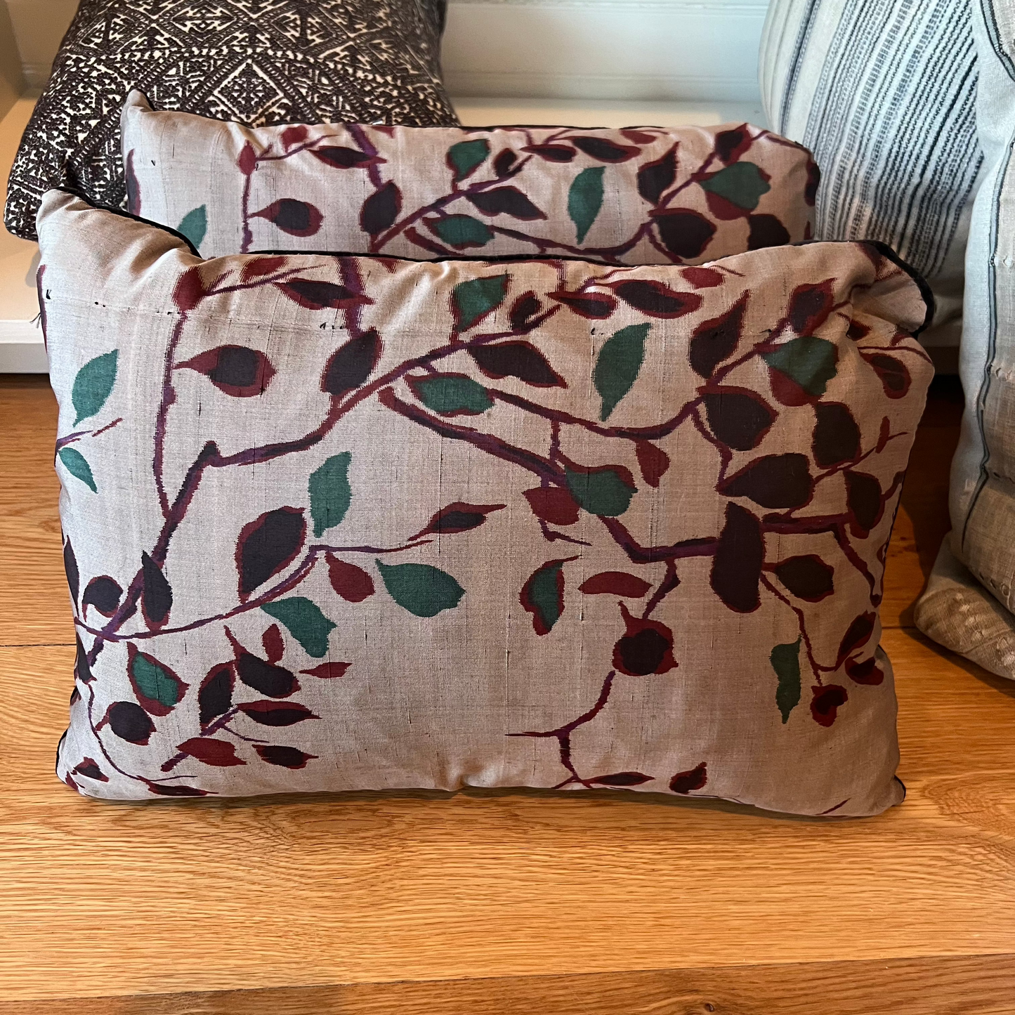 Vintage Kimono Fabric Pillow