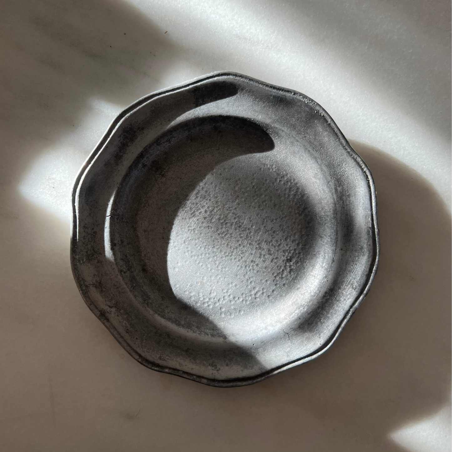 Vintage Pewter Dish or Coaster