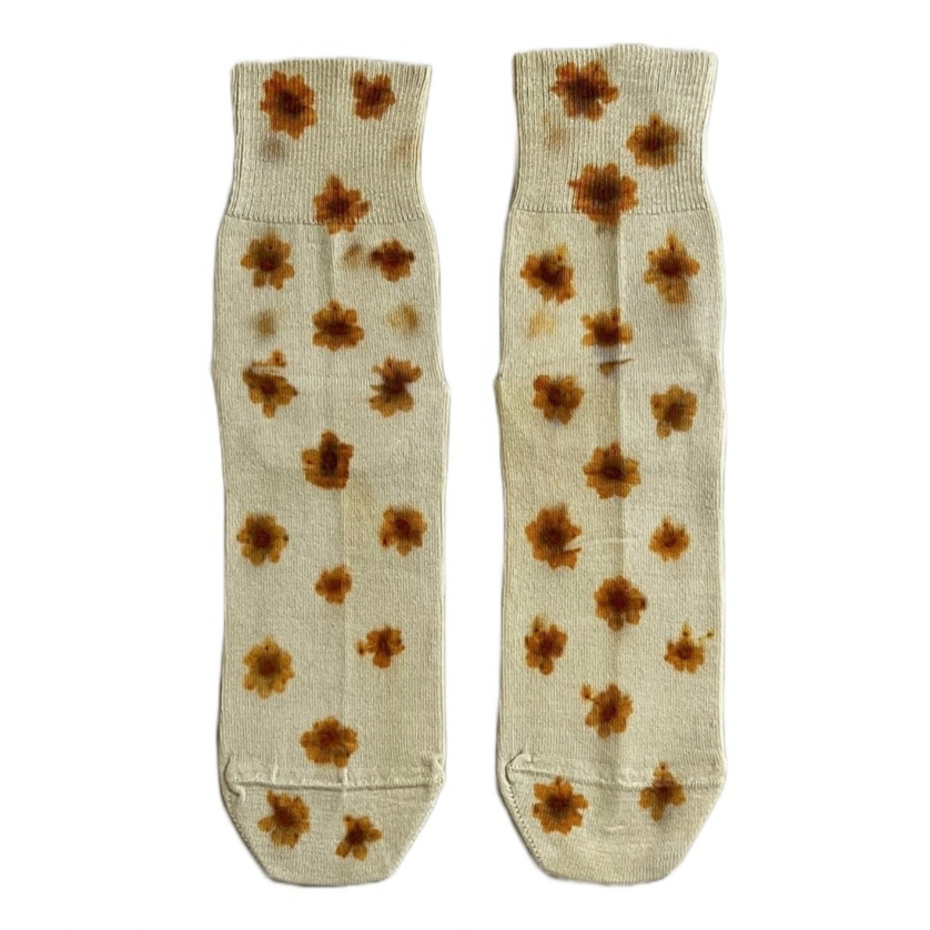 Naturally Dyed Cotton Socks | real fleur petite