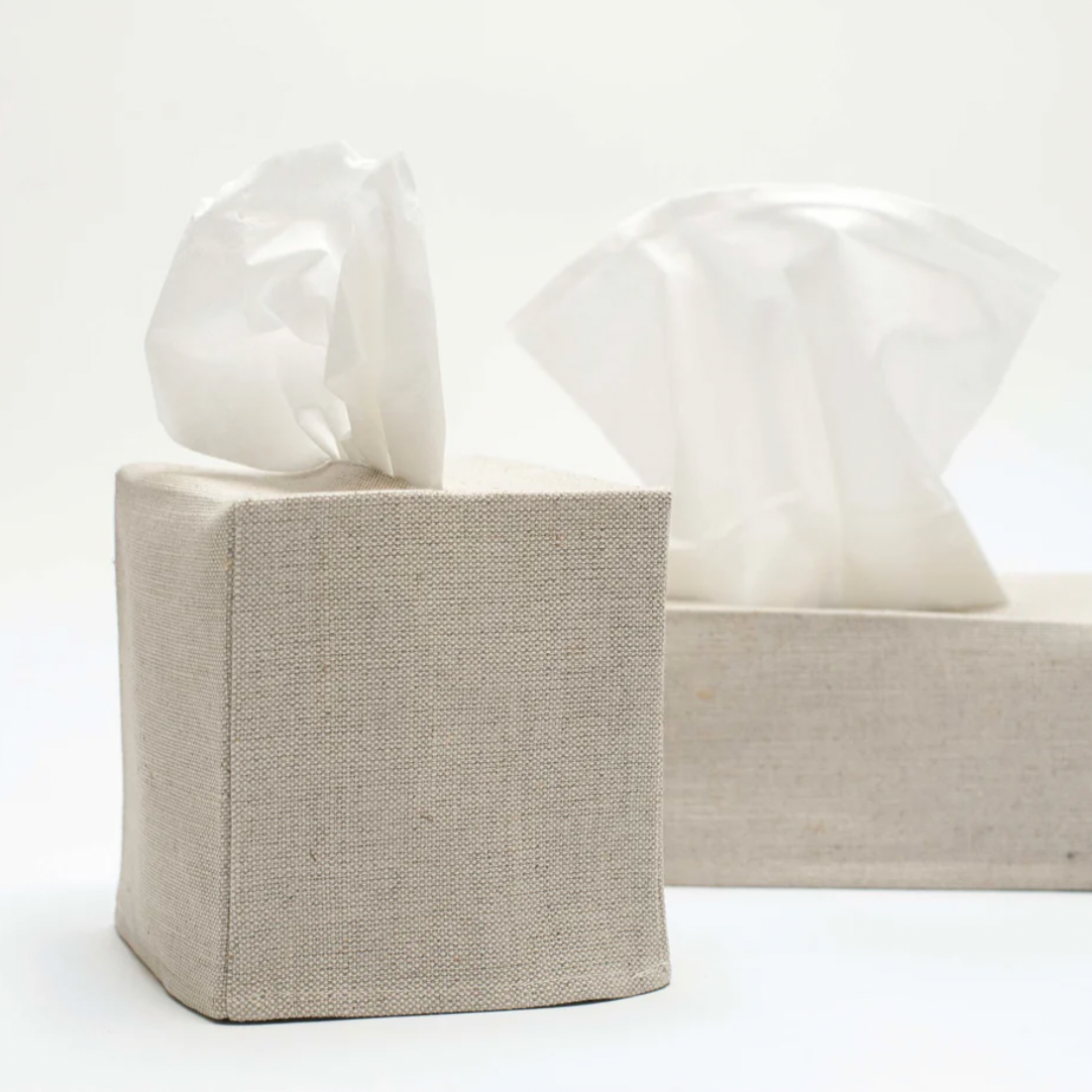 Linen Square Tissue Cover