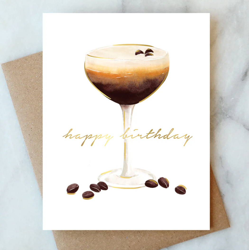 Espresso Martini Birthday Card