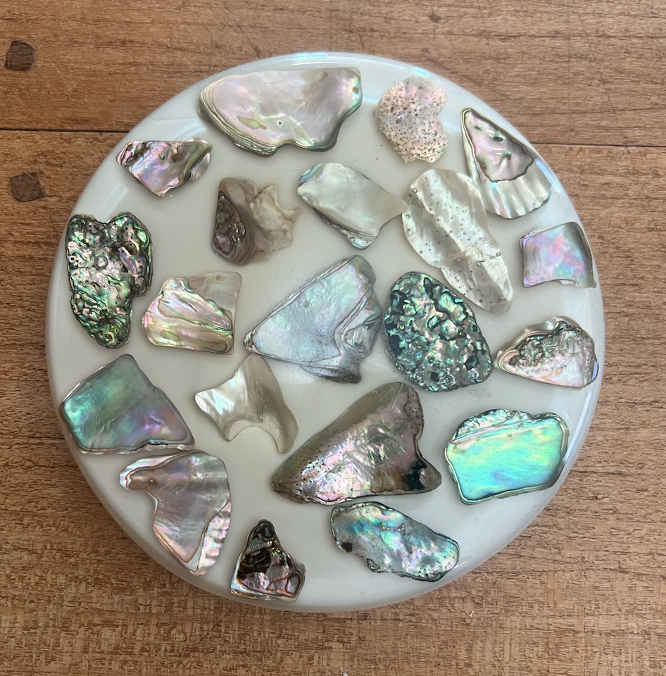 Vintage Midcentury Shell Trivet