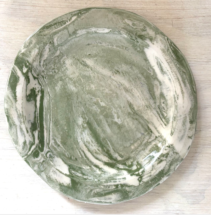 Medium Plate | Vert Blanc