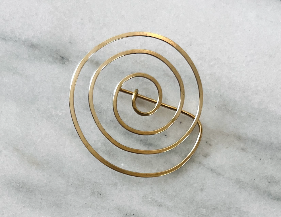 Brass Brooch by Fixed Air