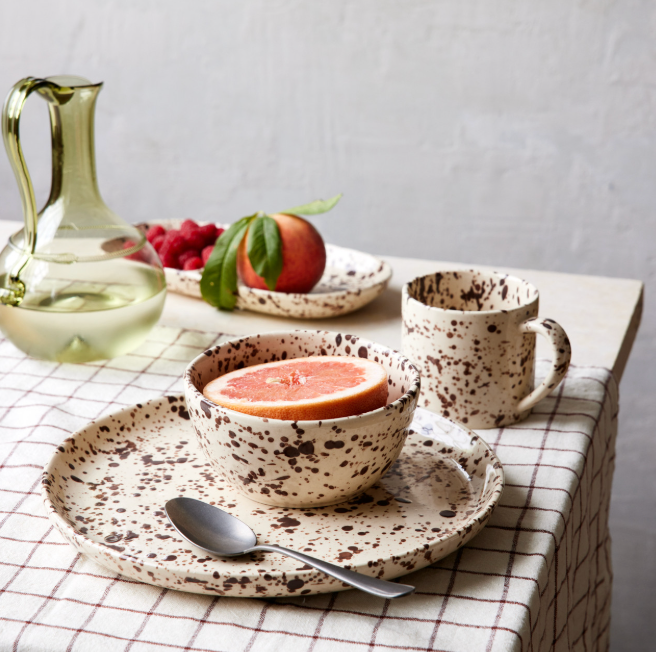 Splatterware Plate | Cacao