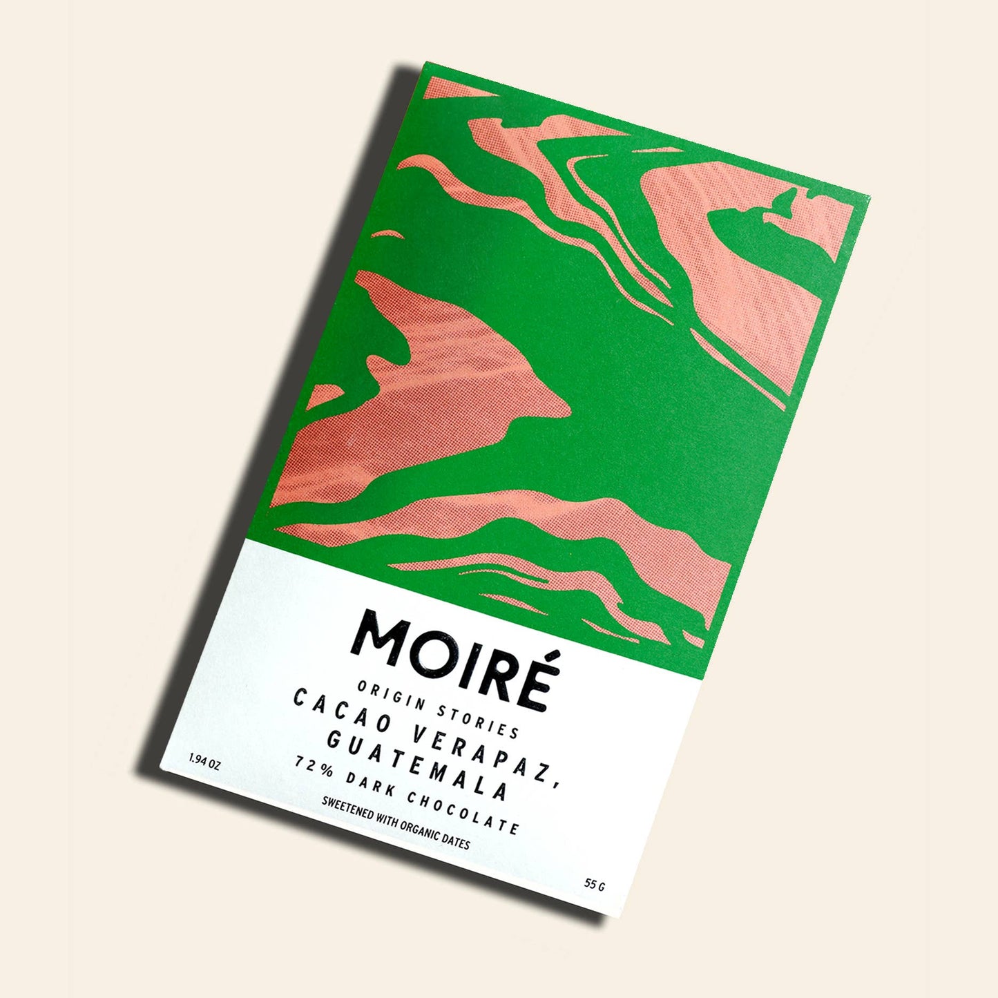 Moire Chocolate Bar - 74% Dark Chocolate
