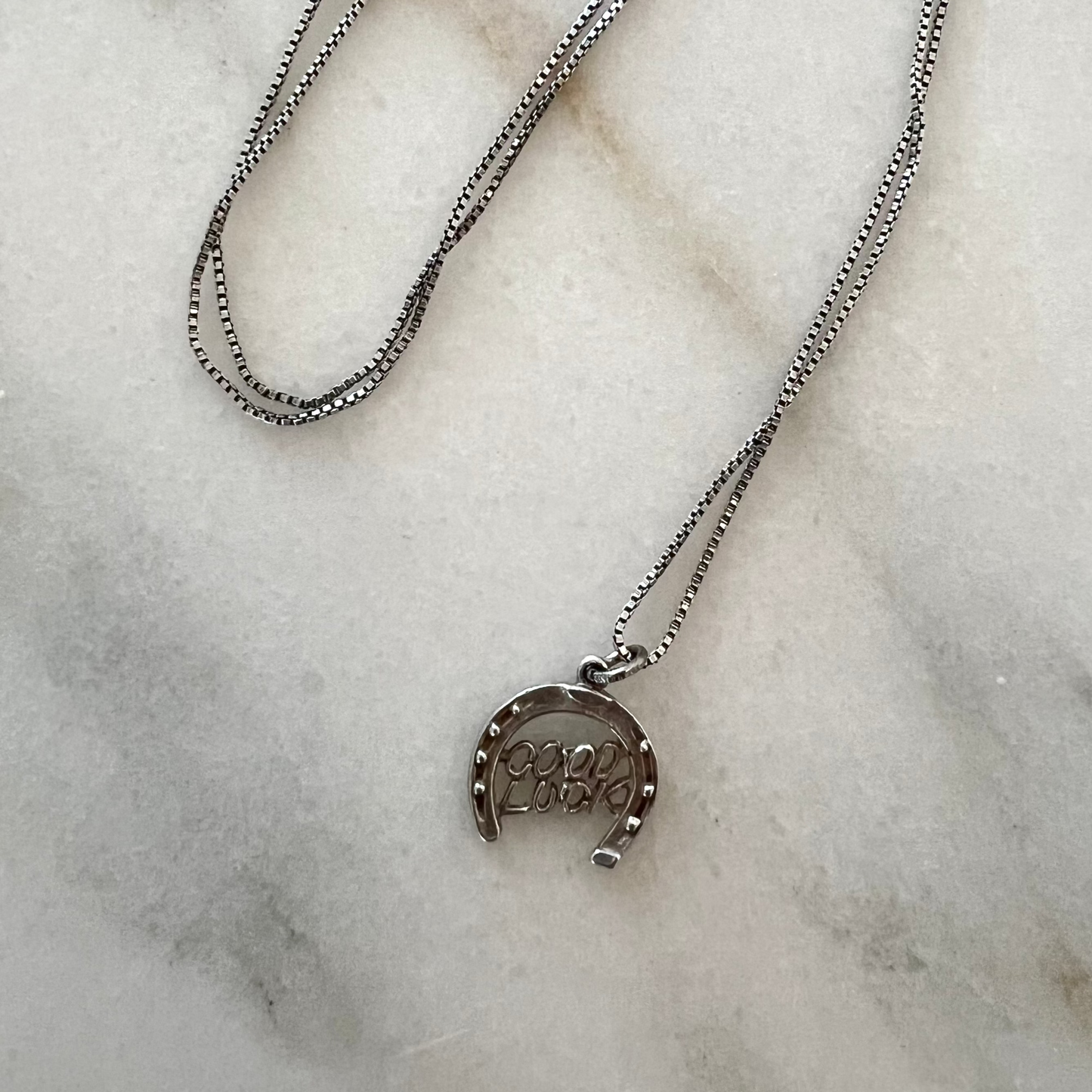 Vintage Good Luck Horseshoe Necklace