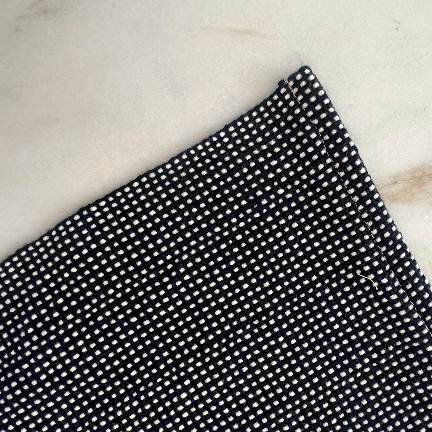 Handwoven Placemat | Navy & White