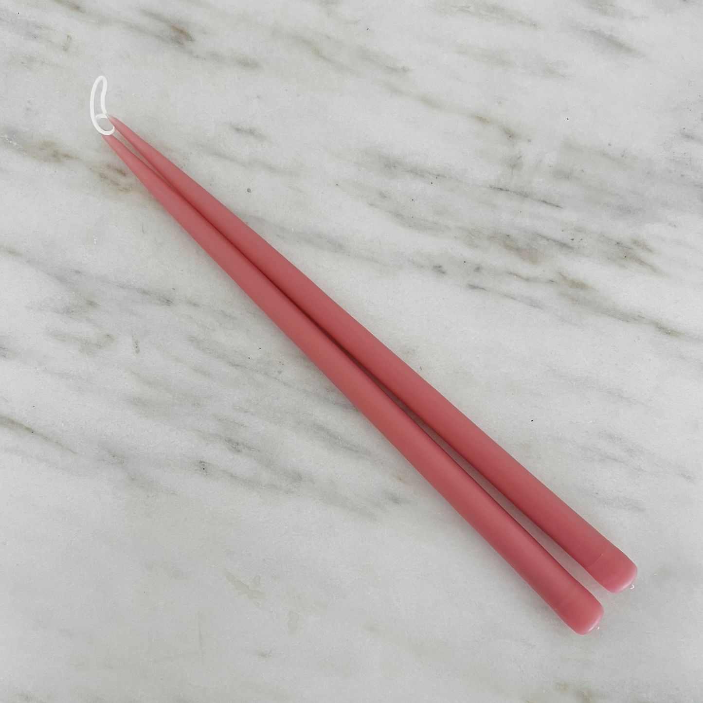 17" Hand Dipped Beeswax Tapers | Tea Rose