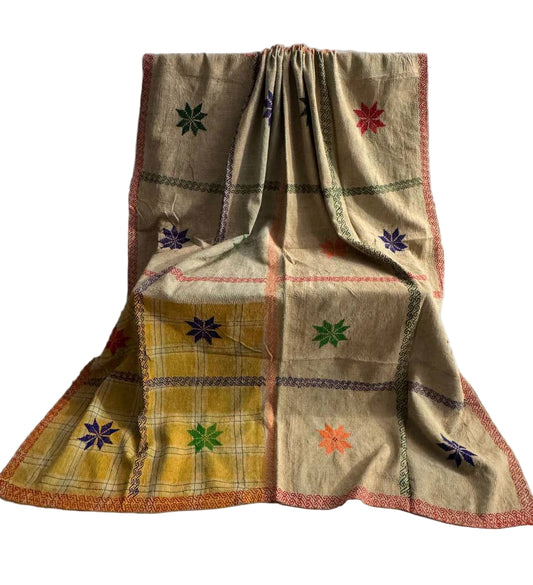 Vintage Kantha Quilt | Marigold