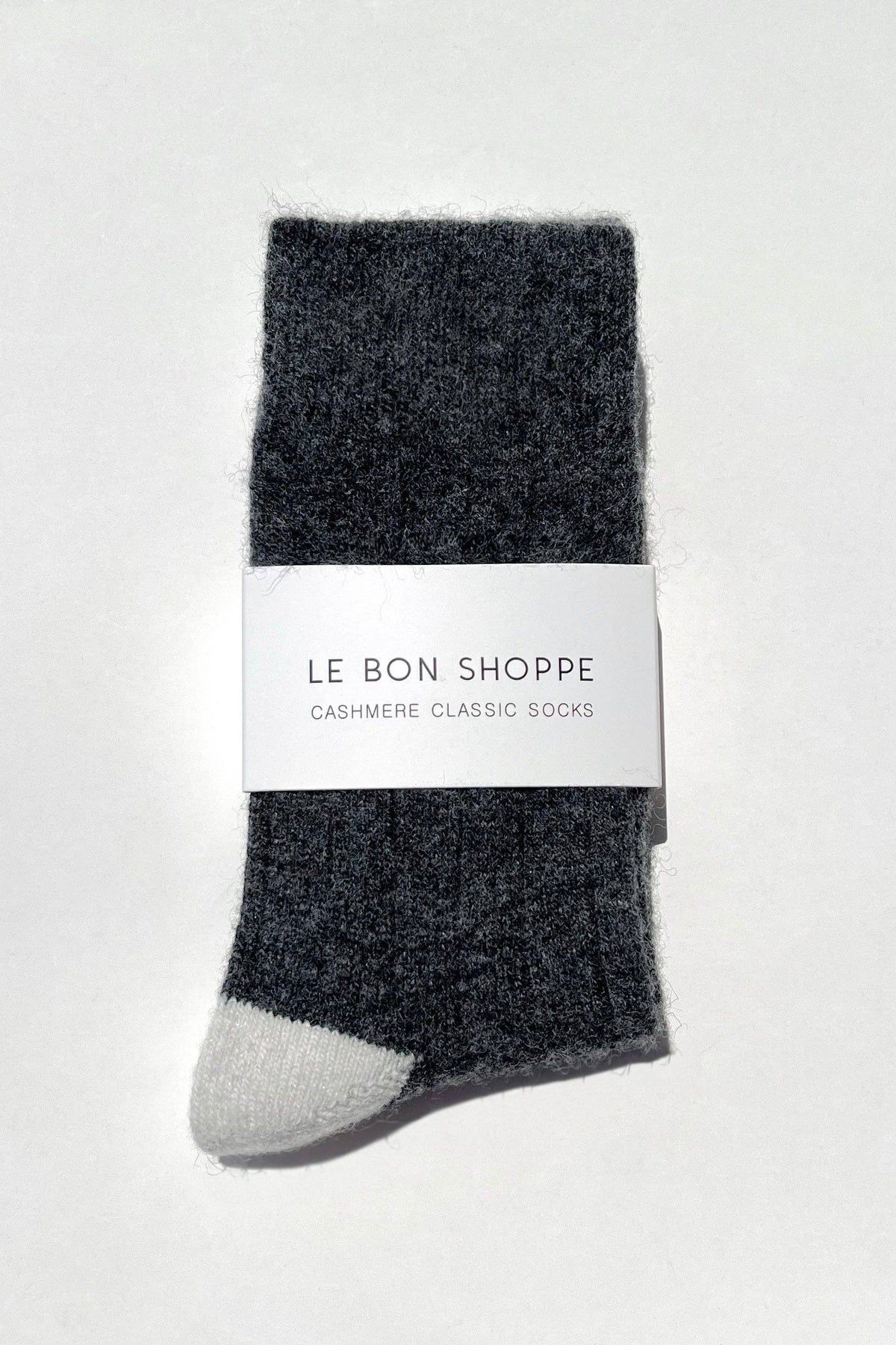 Classic Cashmere Socks | Charcoal Melange