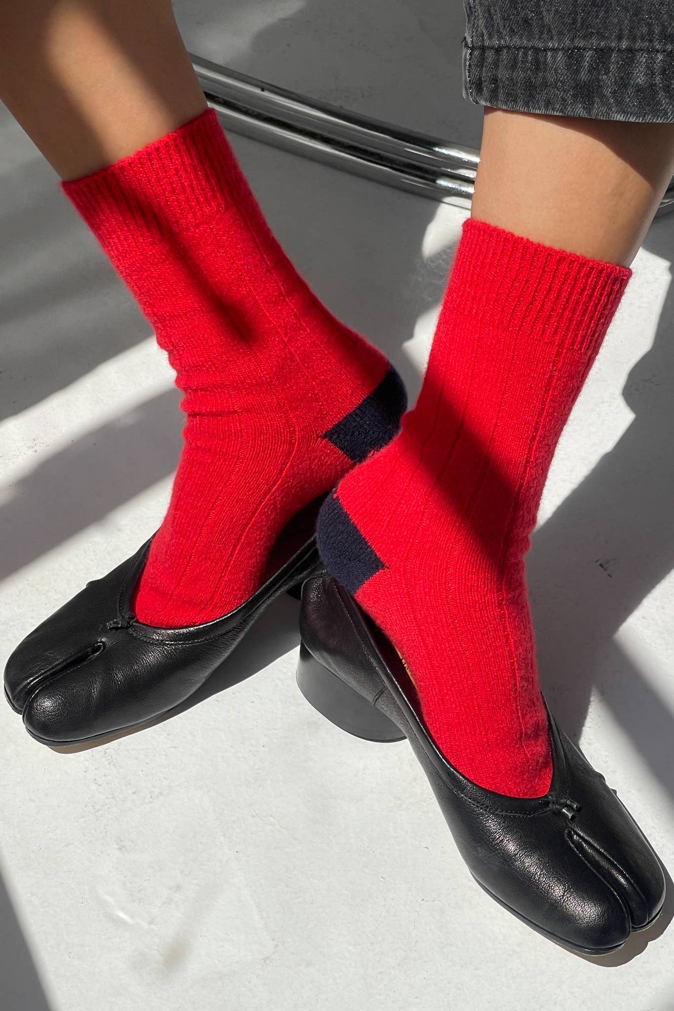 Classic Cashmere Socks | Poppy Red