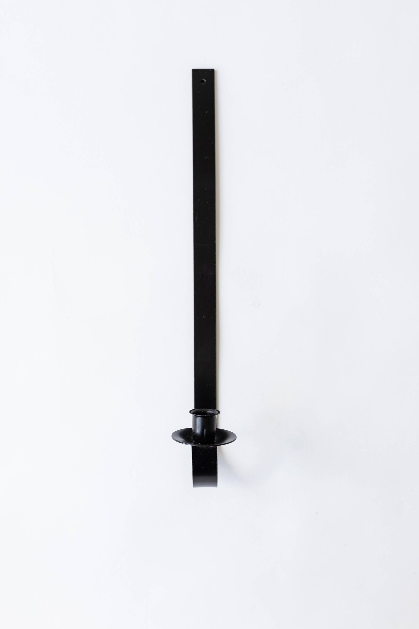 Slender Forged Candle Sconce