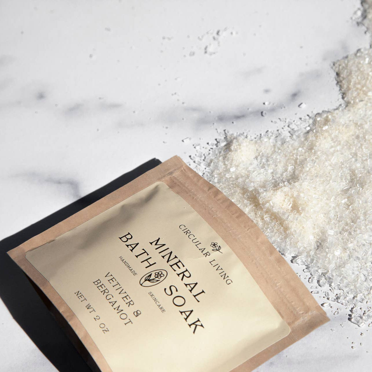 Mineral Bath Soak Sachet, Vetiver & Bergamot