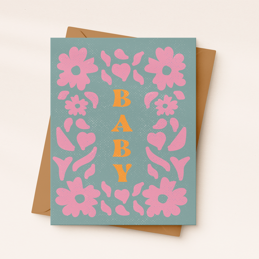 Boho Baby Card