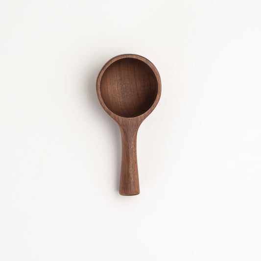 5" Large Walnut Wood Scoop
