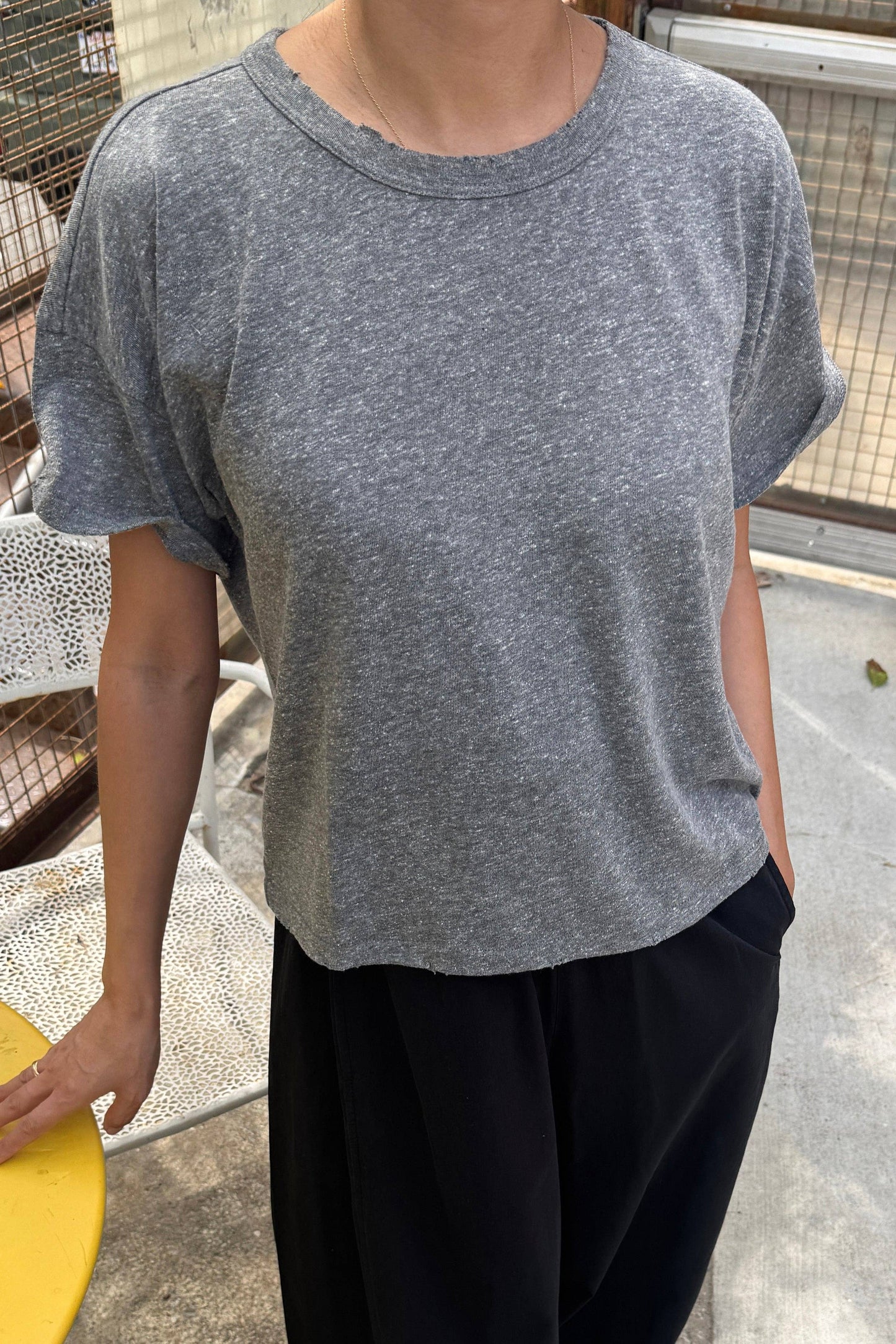 Fille Tee | Heather Grey