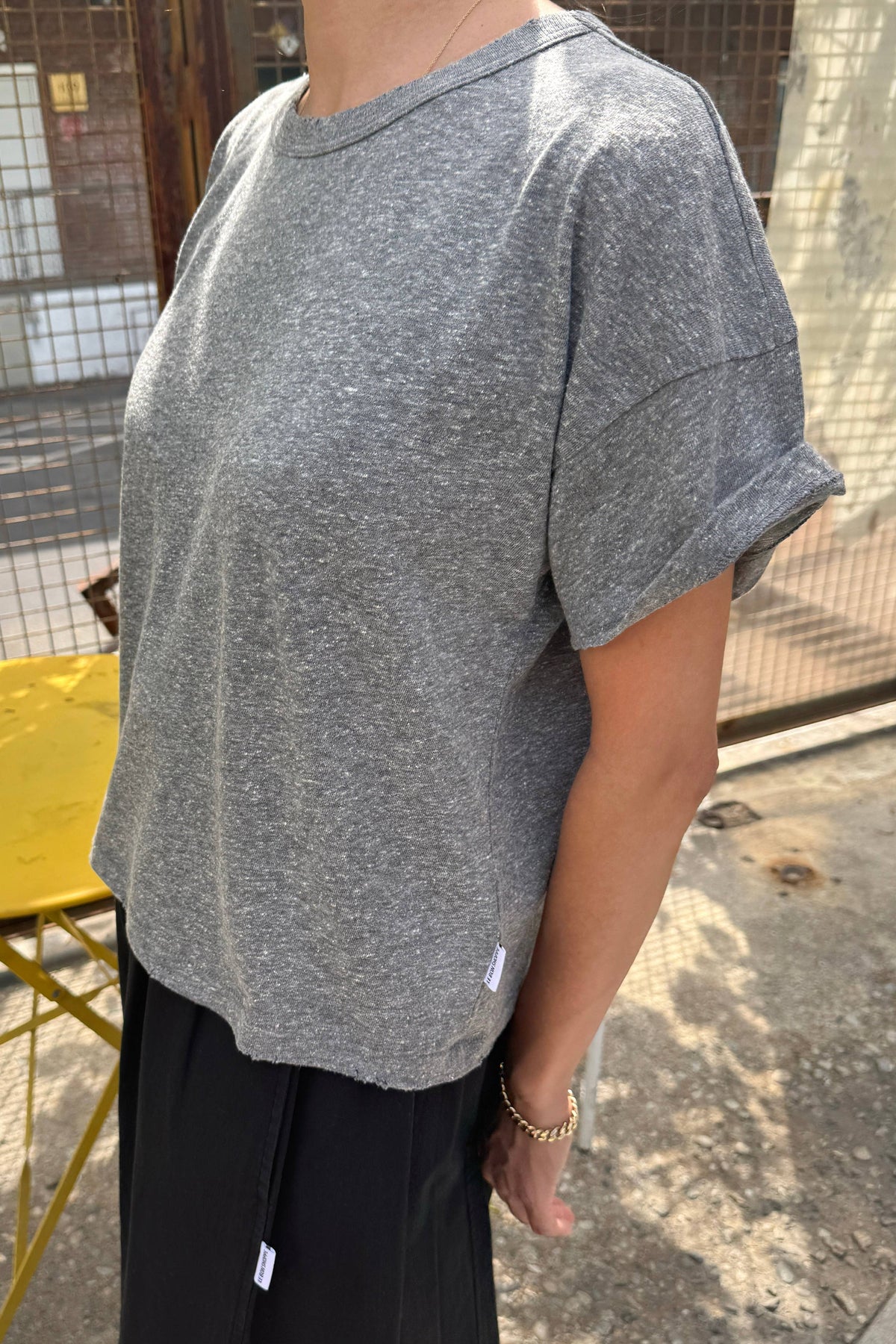 Fille Tee | Heather Grey