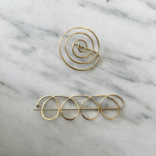 Brass Brooch by Fixed Air