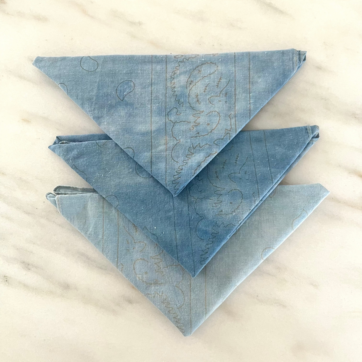 House Indigo Dyed Bandana