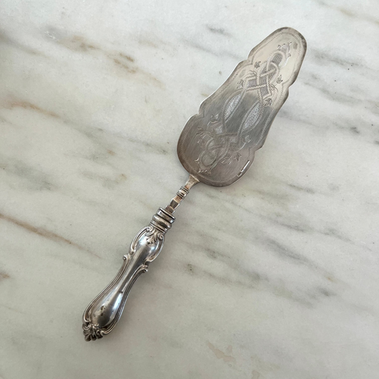 Antique Silver Plated Cake Server