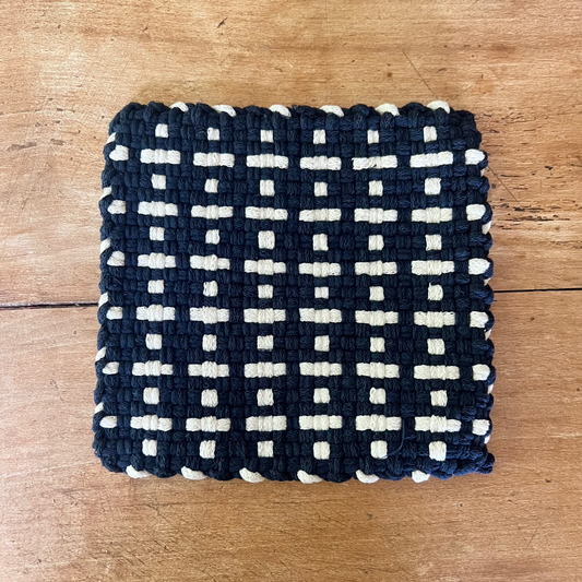 Dots & Dash Trivet & Pot Holder |  Navy