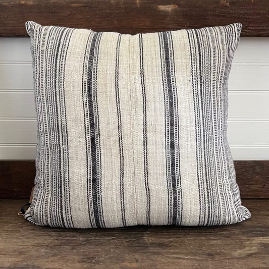Antique Hmong Hemp Textile Pillow