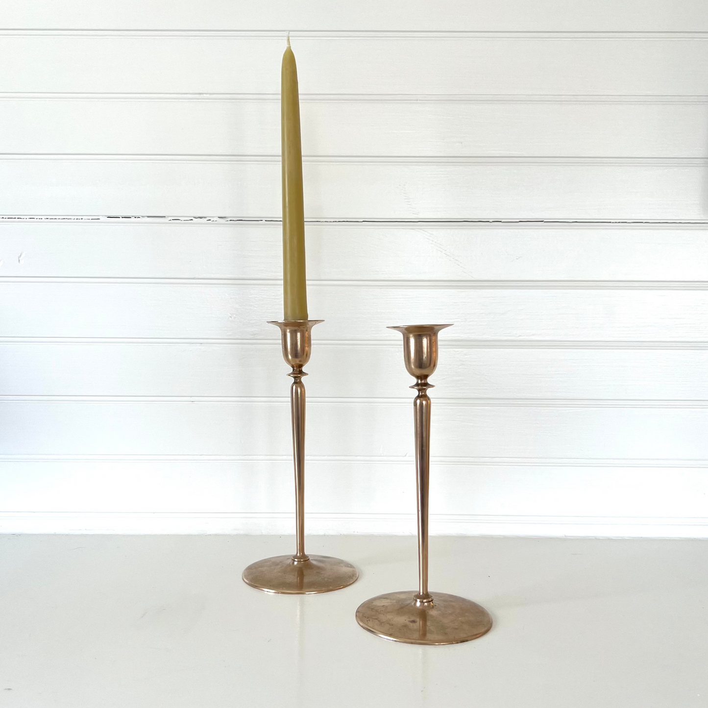 Vintage Brass Candle Holders