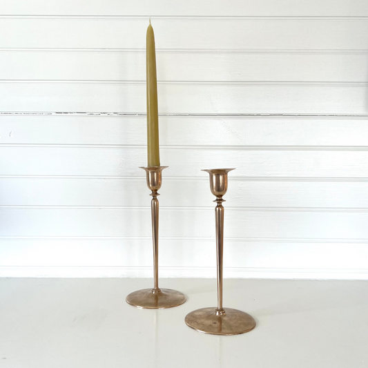 Vintage Brass Candle Holders