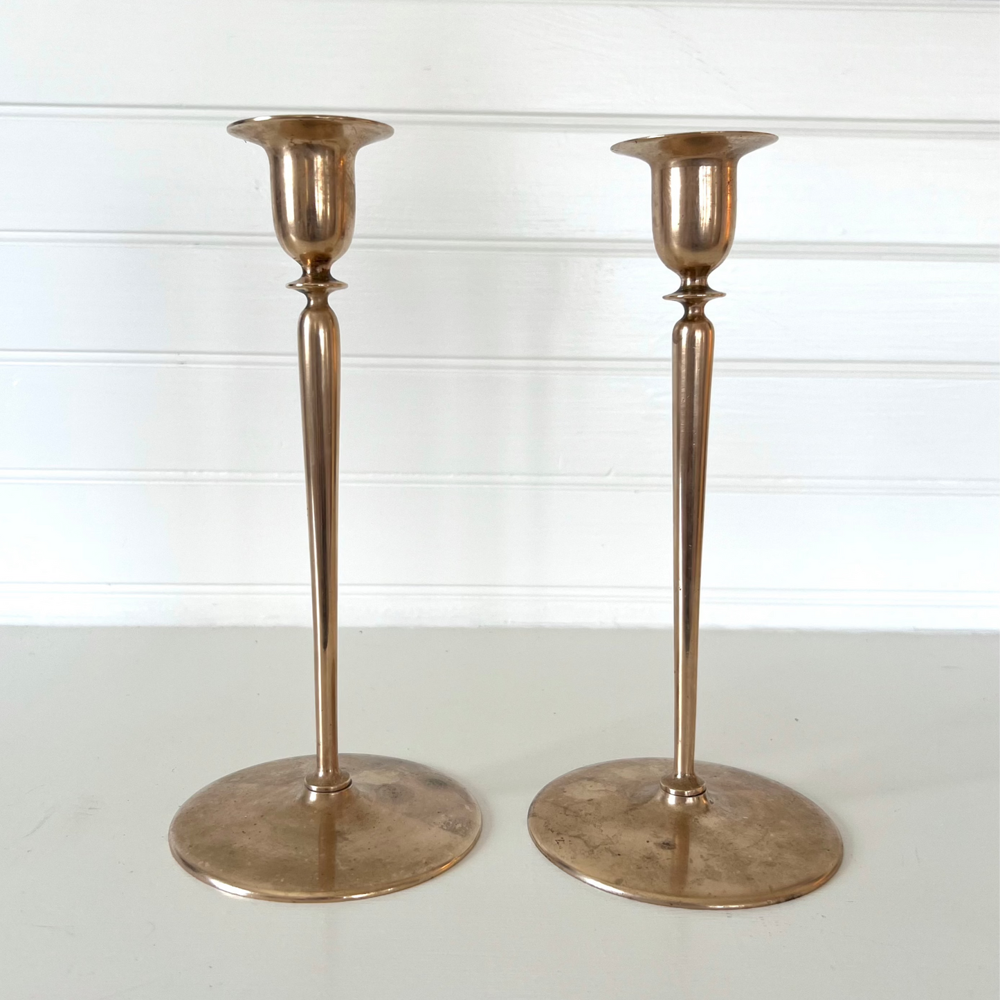 Vintage Brass Candle Holders