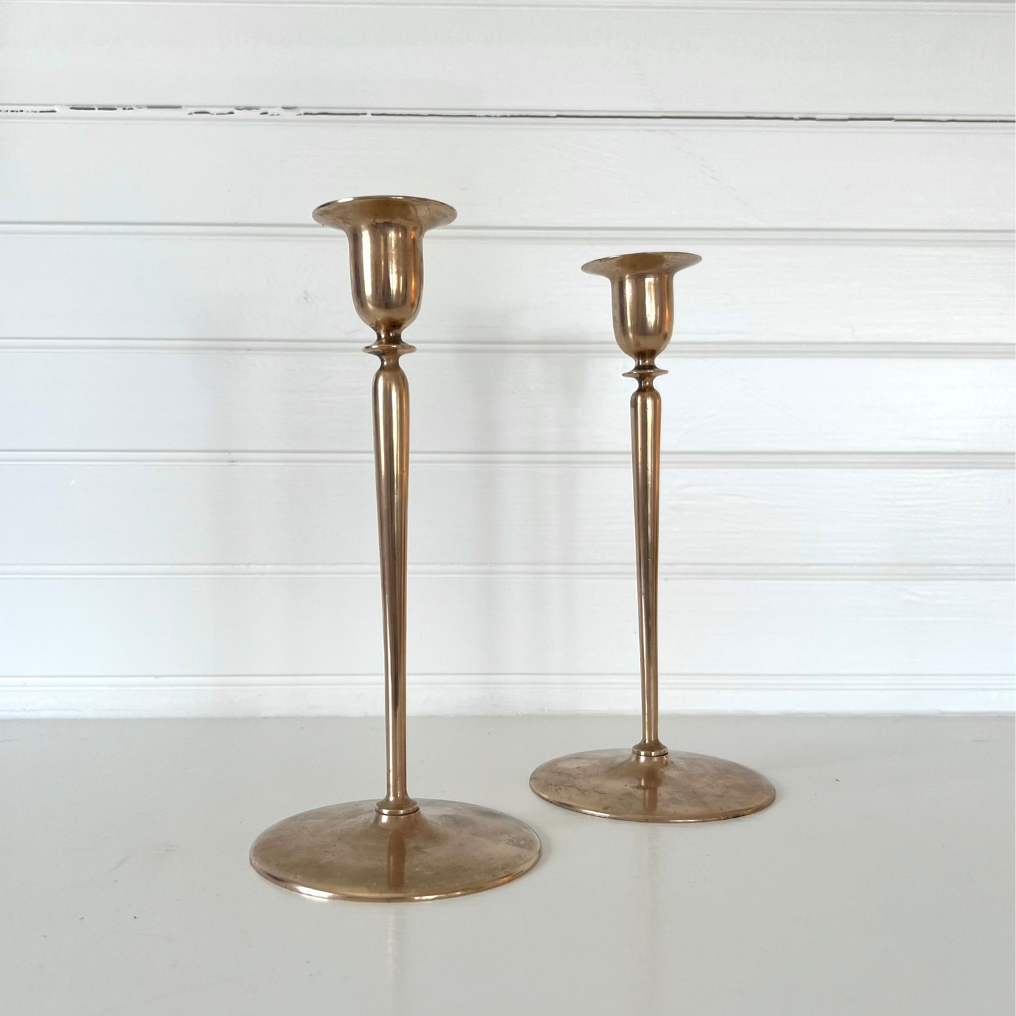 Vintage Brass Candle Holders