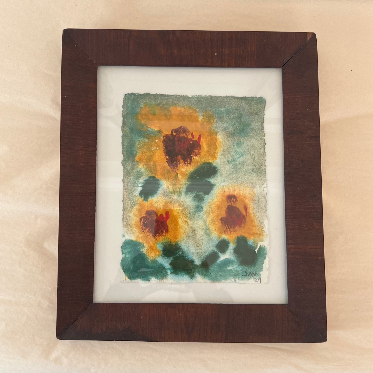 Jovan Mrvos "Fleurs per Henri" Painting