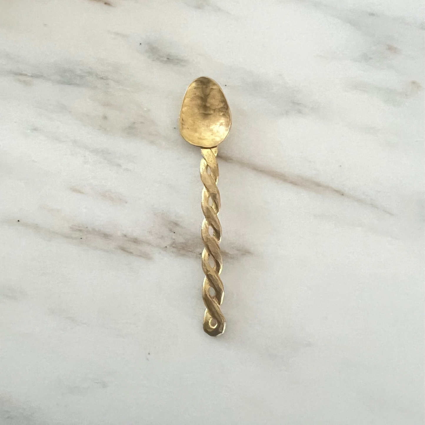 Brass Twist Teaspoons