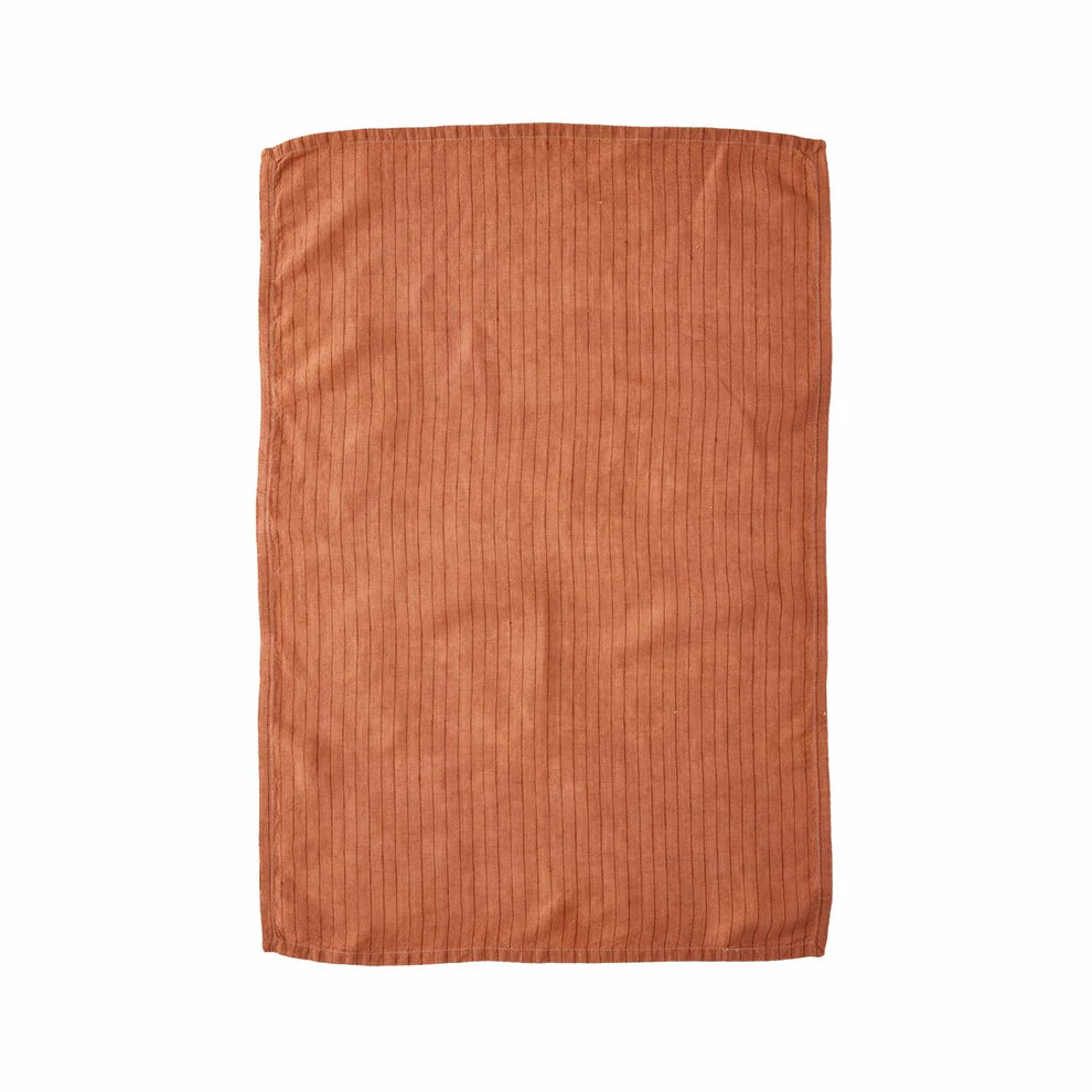 Linen Tea Towel | Gable Stripe - Earth