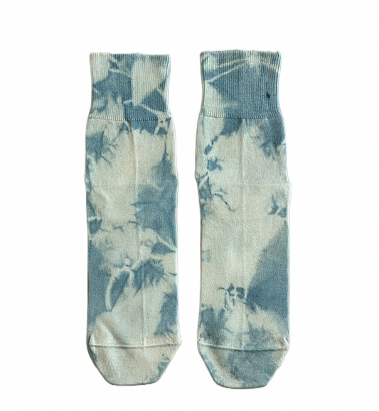 Naturally Dyed Cotton Socks | Azure