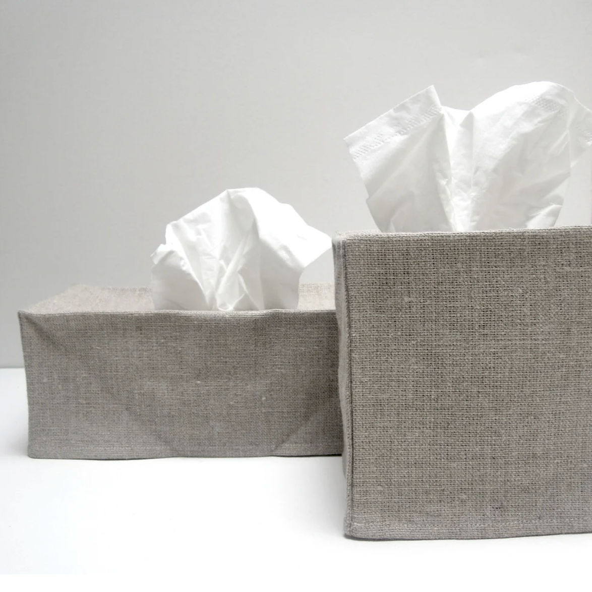 Linen Square Tissue Cover