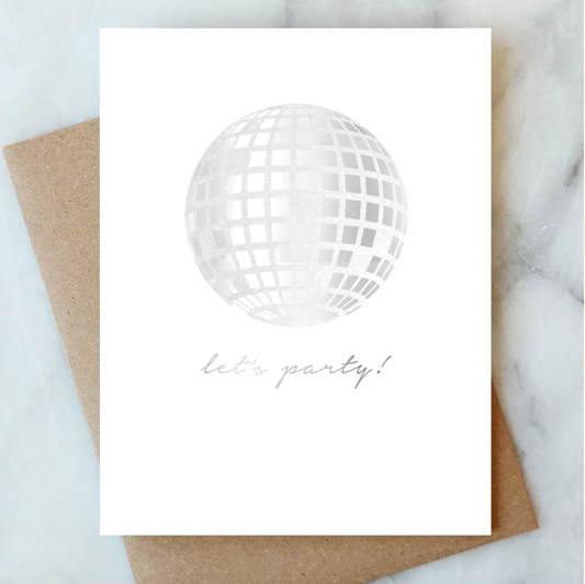 Disco Let's Party Card
