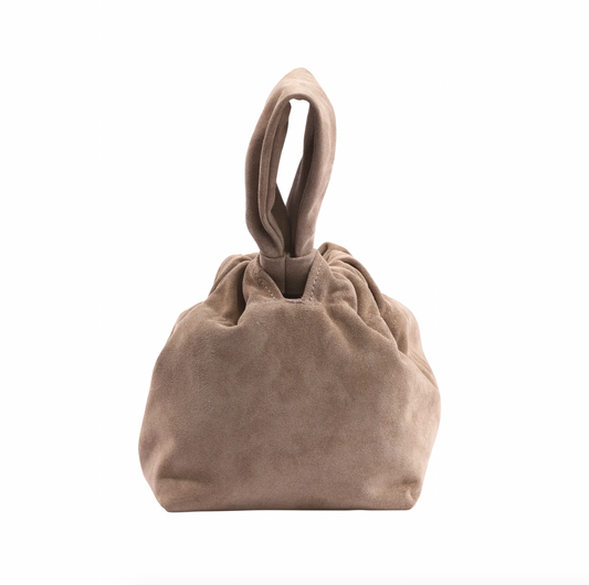 Mariposa Hand Bag- Clay Suede