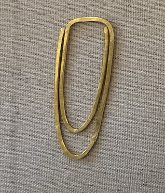 Sculptural Brass Book Jewelry