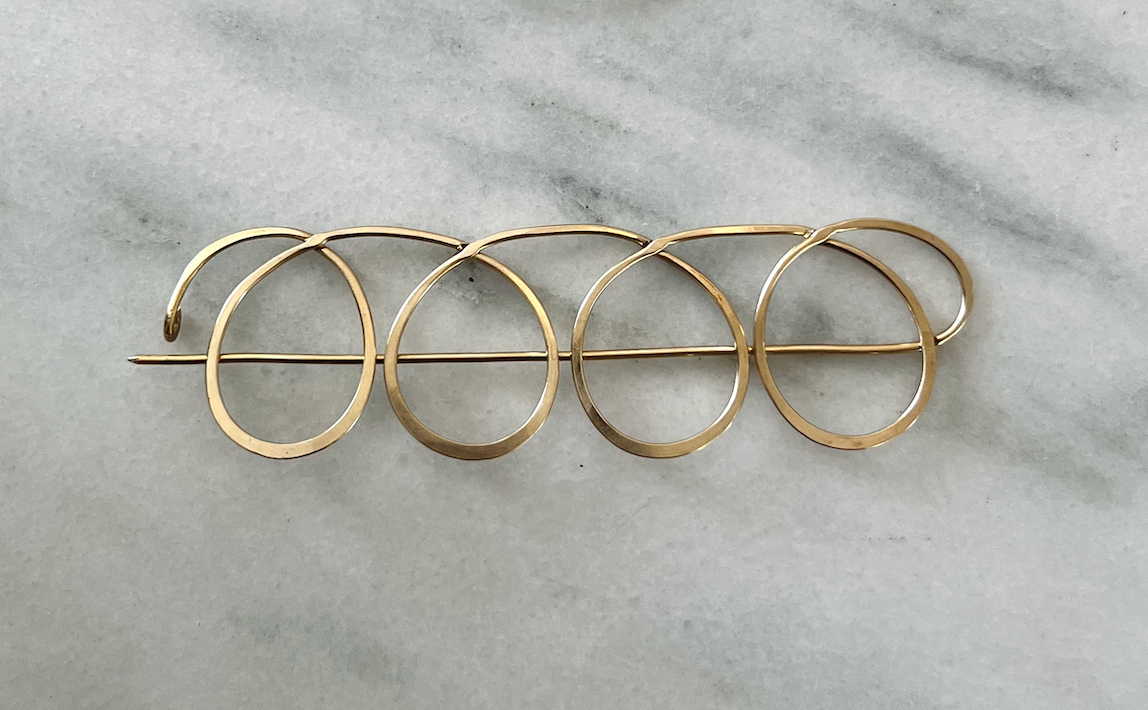 Brass Brooch by Fixed Air