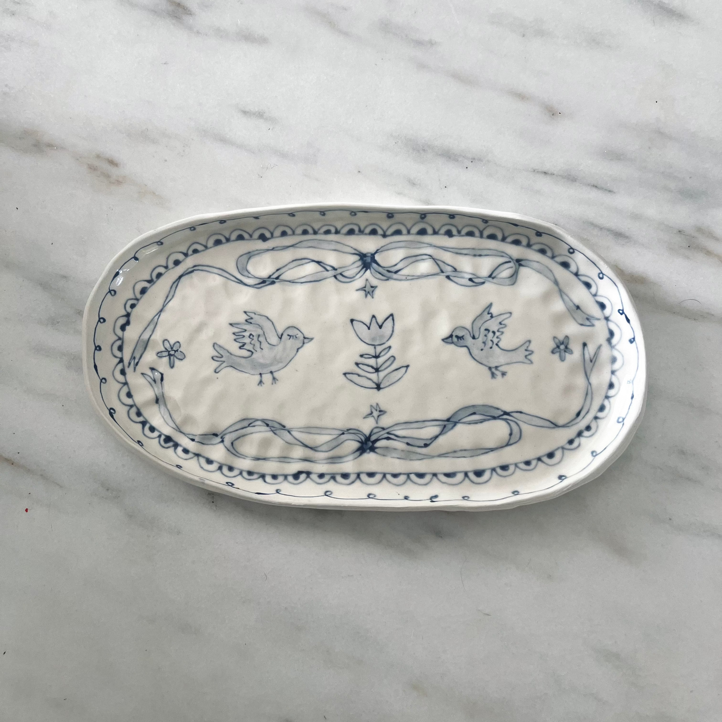 Hand Painted Oval Platters | Mosco Studios