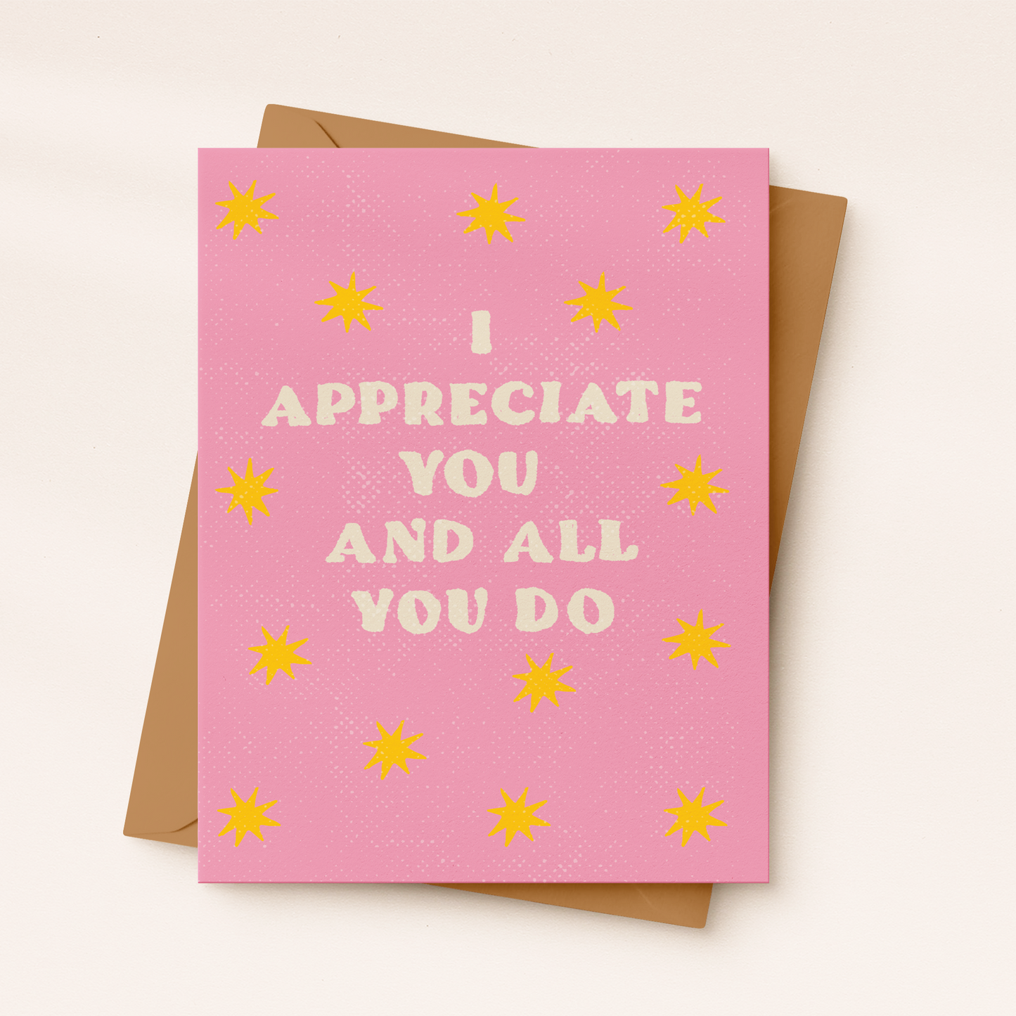 I Appreciate You Card